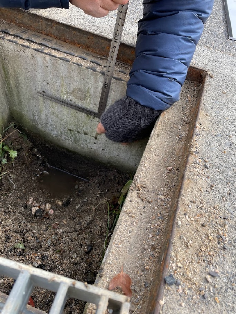 排水経路の確認