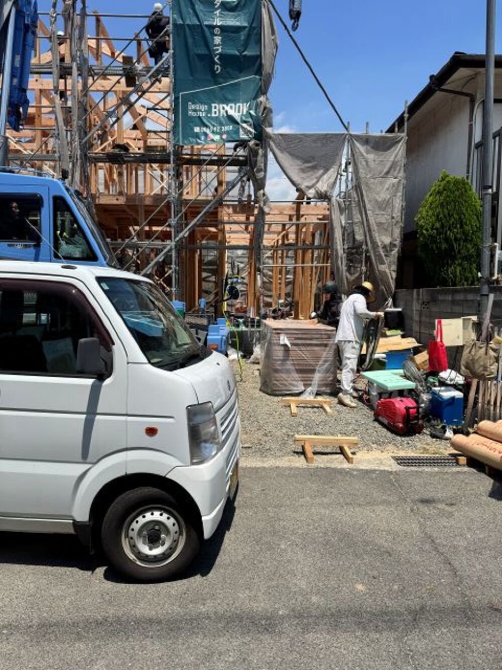 上棟しました②