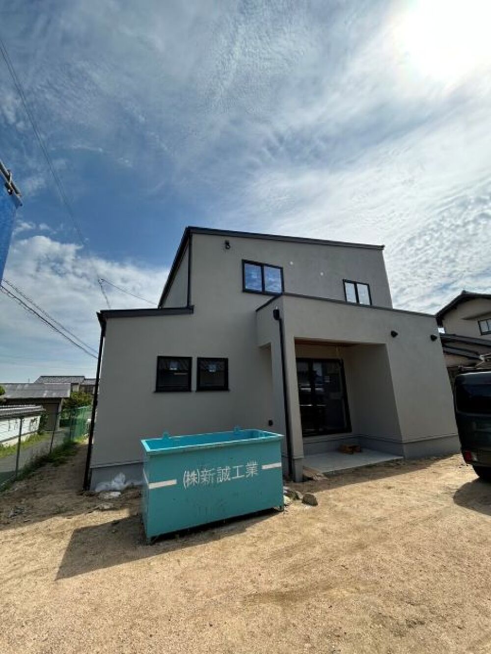 足場を撤去しました。