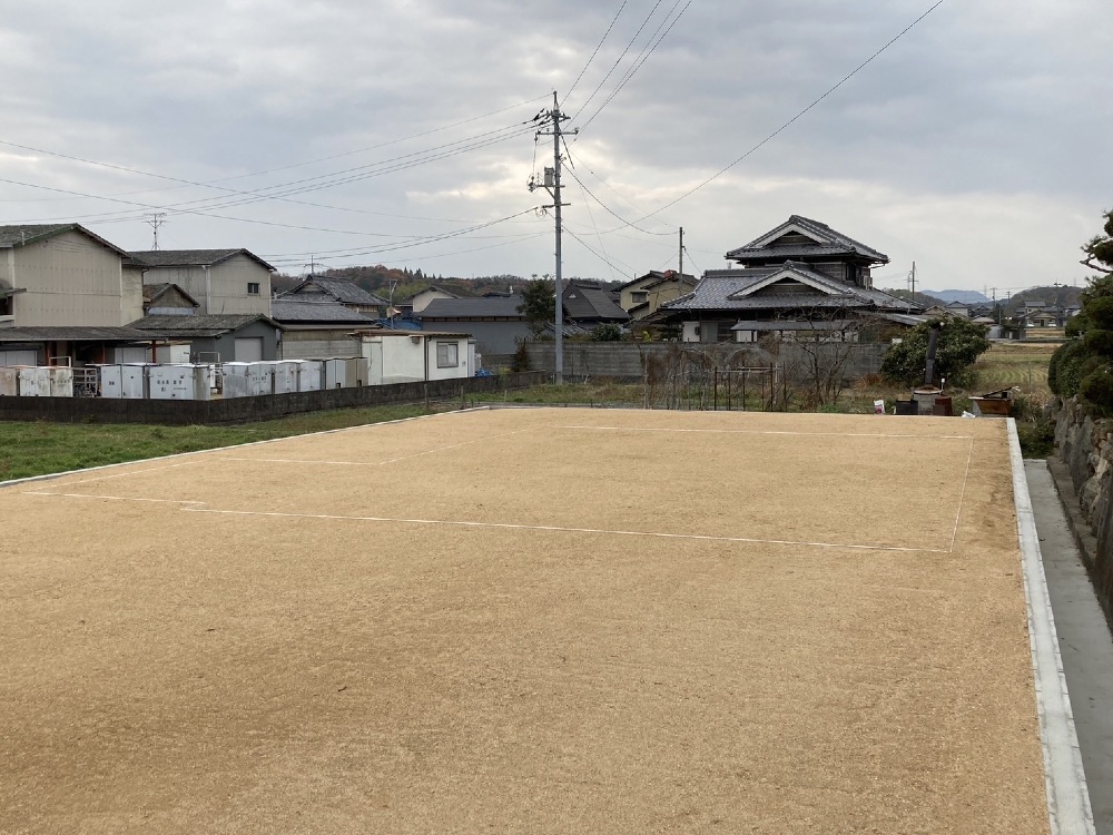 造成工事完了＆地縄はりました！