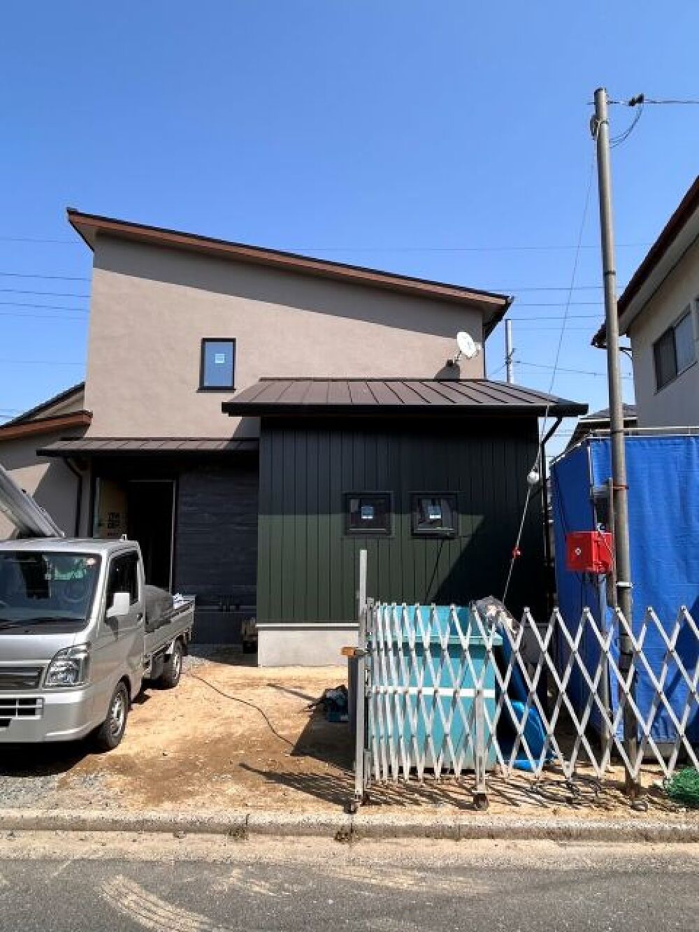 足場が外れました。