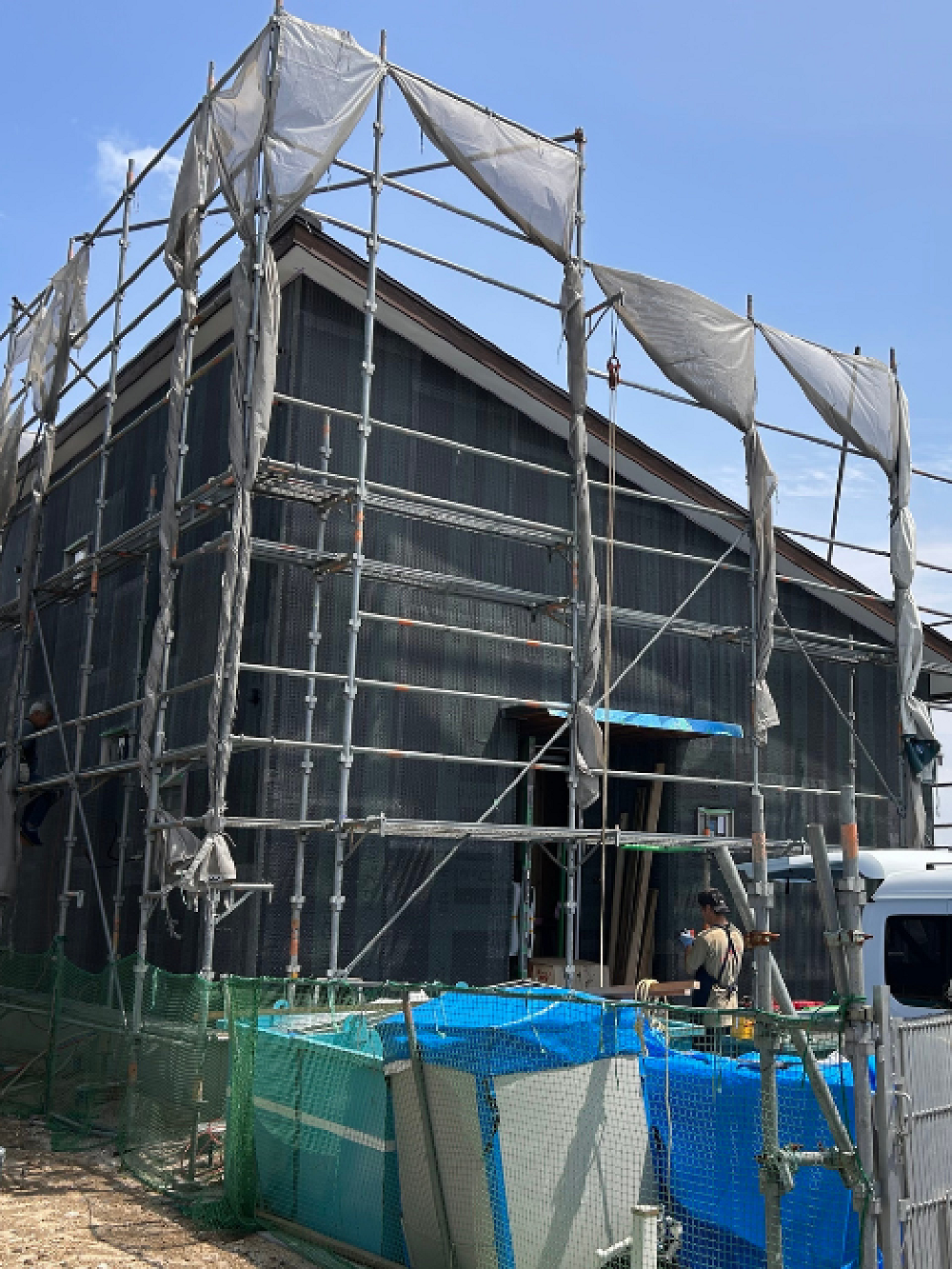 塗り壁の下地工事