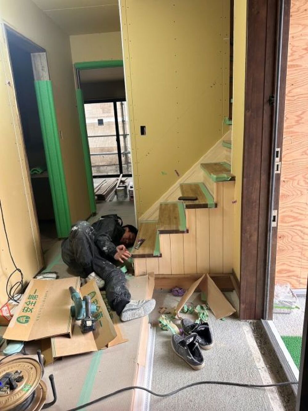 室内の塗装工事