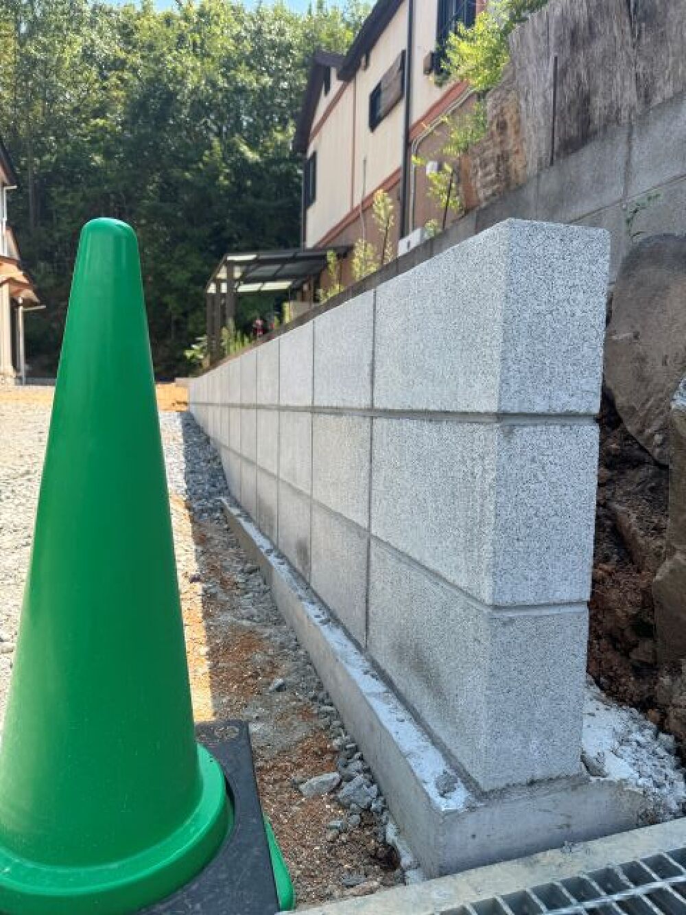 境界ブロック工事